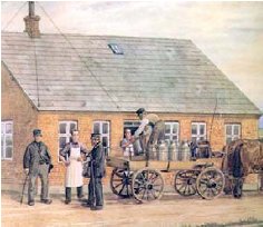 In 1882, the first cooperative dairy in Denmark – Hjedding Cooperative Dairy – was created.