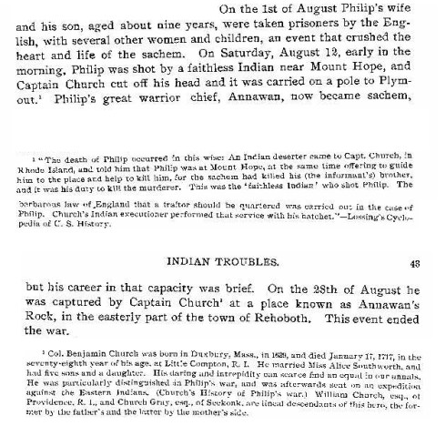 from Chapter 3, Indian troubles, pages 42-43