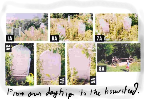 These photographs include the private burial grounds and graves of John and Margaret.